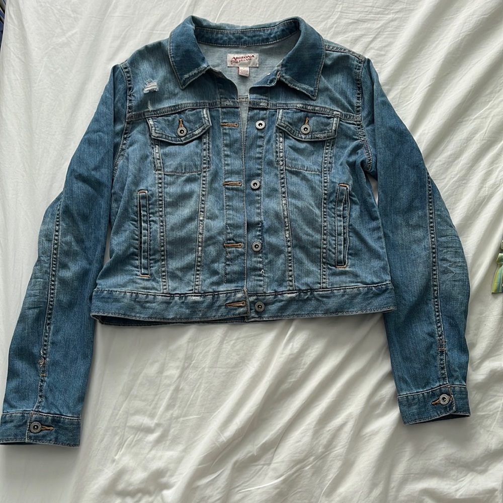 Distressed Arizona Jean Jacket